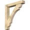 Ekena Millwork Olympic Block Rough Sawn Bracket w/ Offset Brace, Douglas Fir, 6"W x 34"D x 38"H BKT0604X34X38OLY05RDF - alternate 1
